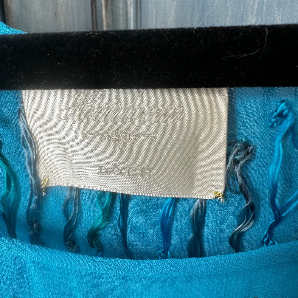 Doen Heirloom Danyala Dress in Blue Gratto Size L NWT - Picture 8 of 16